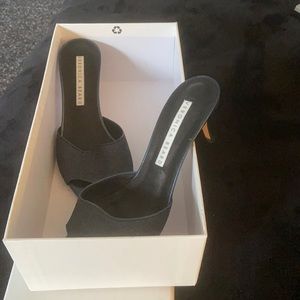 Veronica beard Dark Blue Glitter Sandal with